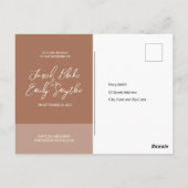 Eenvoudige Delicate Arch Wedding Invitation Briefk Briefkaart (Achterkant)