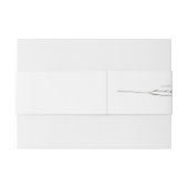 Eenvoudige delicate Franse lavendel bruiloft Uitnodigingen Wikkel (Achterkant Voorbeeld)