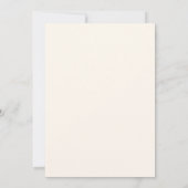 Eenvoudige Delicate Goud en Ivoor Script Bruiloft Kaart (Achterkant)