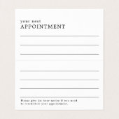 Eenvoudige designkaart visitekaartjes (Binnenkant ongevouwen)