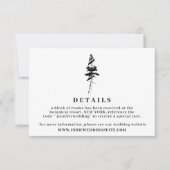 Eenvoudige details van Forest Pine Indie Rustic Kaart (Voorkant)