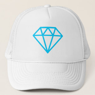 Eenvoudige diamant trucker pet