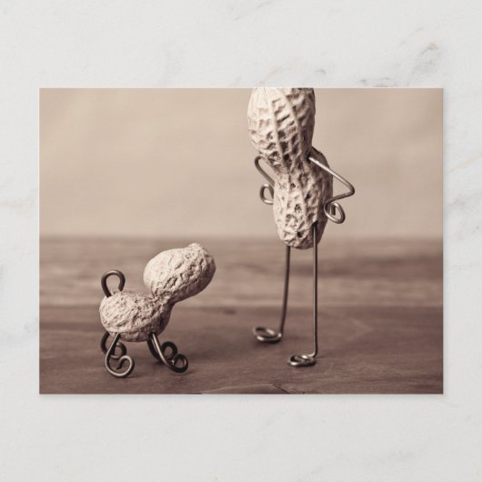 Eenvoudige dingen - Man en hond Briefkaart (Voorkant)