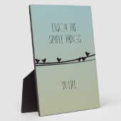 Eenvoudige dingen Vogels Fotoplaat (Zijkant)