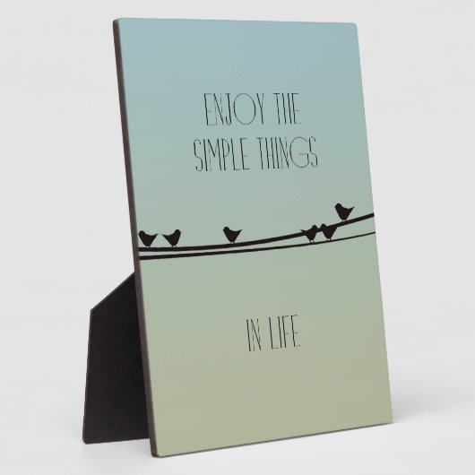 Eenvoudige dingen Vogels Fotoplaat (Zijkant)