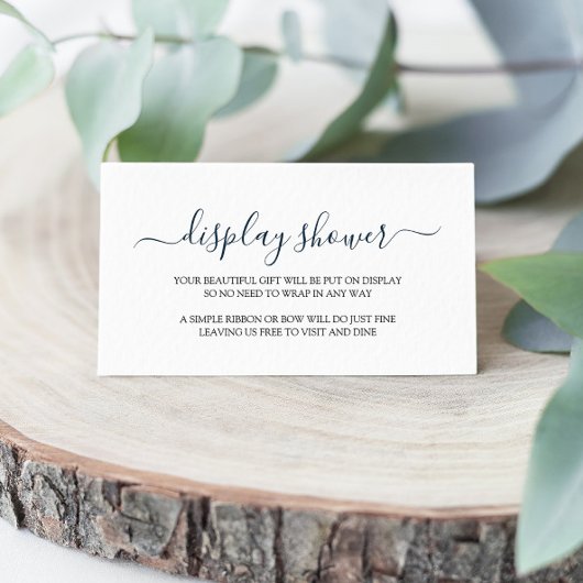 Eenvoudige DisplayShower-behuizing Informatiekaartje