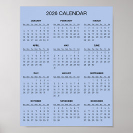 Eenvoudige doch Elegante 2026 Agenda | Poster