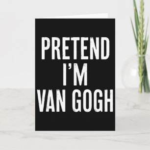 Eenvoudige Doe alsof ik Van Gogh Halloween Kostuum Kaart