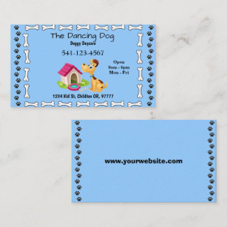 Eenvoudige Doggy kinderopvang Visitekaartjes