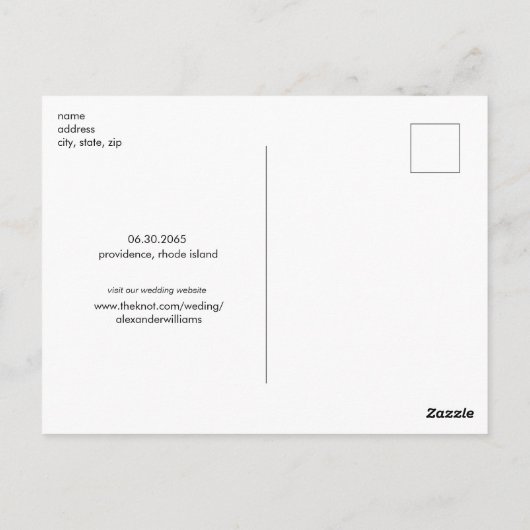 Eenvoudige Doing de Dang Thing Yellow Save the Dat Briefkaart (Achterkant)
