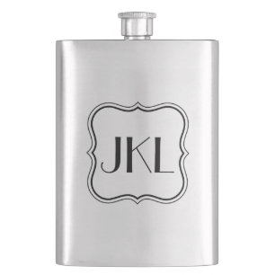 Eenvoudige doos met Monogram Heupfles
