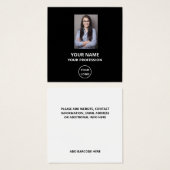 EENVOUDIGE DOUANE-WERKNEMERS FOTO PROFIELKAART VIERKANTE VISITEKAARTJES (Voorkant /achterkant)