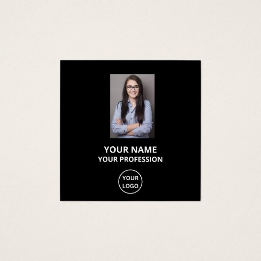 EENVOUDIGE DOUANE-WERKNEMERS FOTO PROFIELKAART VIERKANTE VISITEKAARTJES (Voorkant)