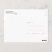 Eenvoudige drie foto bruiloft blanco dank u briefkaart (Achterkant)