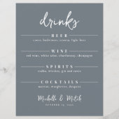 Eenvoudige Drinken balk met minimalistisch menu St (Voorkant)