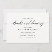 Eenvoudige Drinken en uitnodiging voor dansweddens (Voorkant)