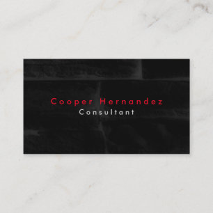 Eenvoudige Duidelijke Elegante Zwarte Grijze Visitekaartje