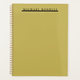 Eenvoudige Duidelijke Moderne Elegante Gouden Kleu Planner