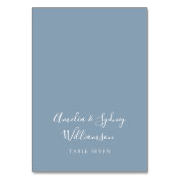 Eenvoudige Dusty Blue Script Custom Name Place Car