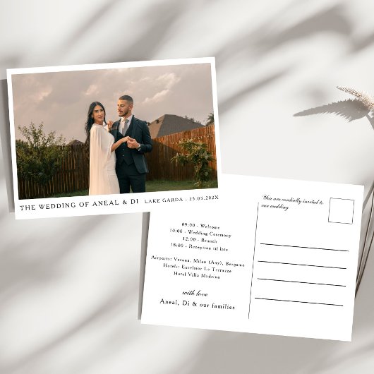 Eenvoudige eBay-uitnodiging voor tekst en foto's Kaart