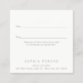 Eenvoudige, eenvoudige, luchtige aanwijzingsherinn afsprakenkaartje (Achterkant)