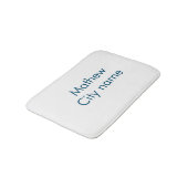 eenvoudige eerste letter monogram add your name le badmat (Gekanteld)