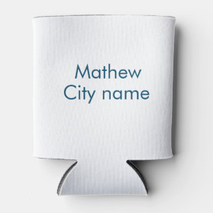 eenvoudige eerste letter monogram add your name le blikjeskoeler