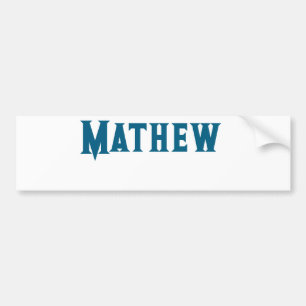 eenvoudige eerste letter monogram add your name le bumpersticker