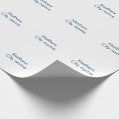 eenvoudige eerste letter monogram add your name le cadeaupapier (Hoek)