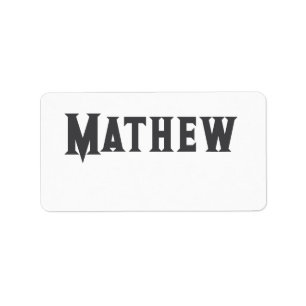 eenvoudige eerste letter monogram add your name le etiket