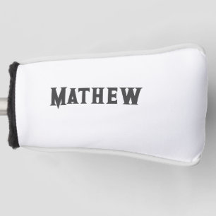 eenvoudige eerste letter monogram add your name le golfheadcover