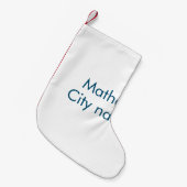 eenvoudige eerste letter monogram add your name le kleine kerstsok (Voorkant (Hangend))