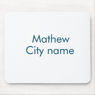 eenvoudige eerste letter monogram add your name le muismat