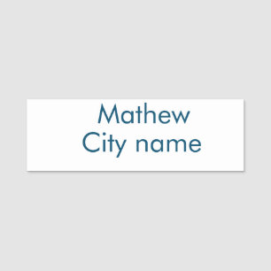 eenvoudige eerste letter monogram add your name le naamplaatje