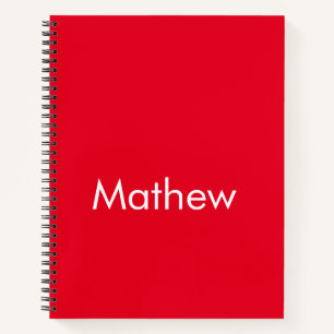 eenvoudige eerste letter monogram add your name le notitieboek