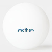 eenvoudige eerste letter monogram add your name le pingpongballen (Achterkant)