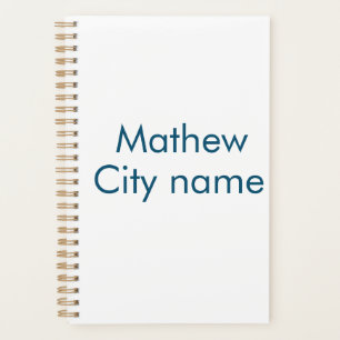 eenvoudige eerste letter monogram add your name le planner