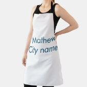 eenvoudige eerste letter monogram add your name le schort (Insitu)