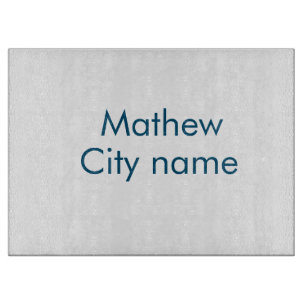 eenvoudige eerste letter monogram add your name le snijplank