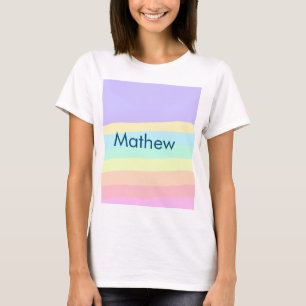 eenvoudige eerste letter monogram add your name le t-shirt