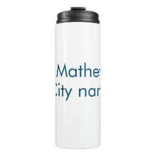 eenvoudige eerste letter monogram add your name le thermosbeker