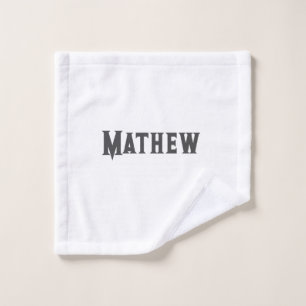 eenvoudige eerste letter monogram add your name le washandje