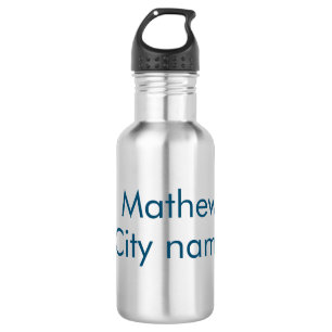 eenvoudige eerste letter monogram add your name le waterfles
