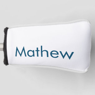 eenvoudige eerste letter monogram voeg je naam toe golfheadcover