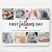 Eenvoudige Eerste Vaderdag Fotocollage | Papa Muismat (Voorkant)