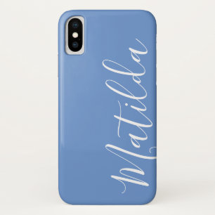 Eenvoudige effen kleur Eenvoudige Persoonlijke naa iPhone X Hoesje
