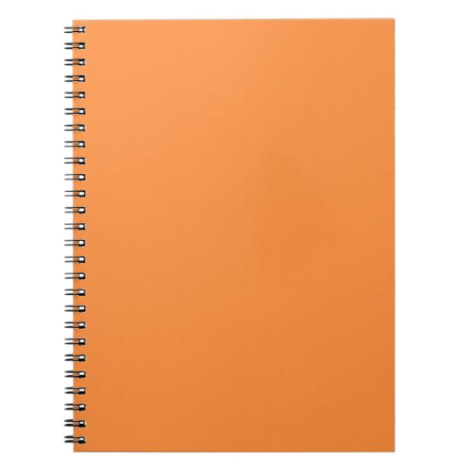 Eenvoudige Effen Kleur Oranje Eenkleurig Notitieboek (Voorkant)