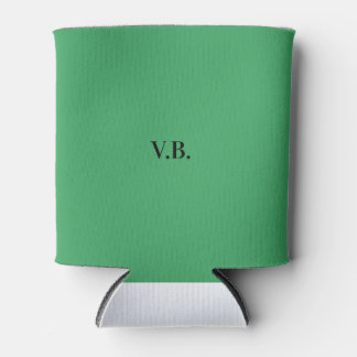 Eenvoudige effen kleur voeg naam tekst monogram to blikjeskoeler