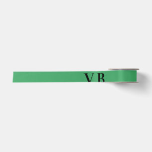 Eenvoudige effen kleur voeg naam tekst monogram to lint