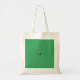 Eenvoudige effen kleur voeg naam tekst monogram to tote bag